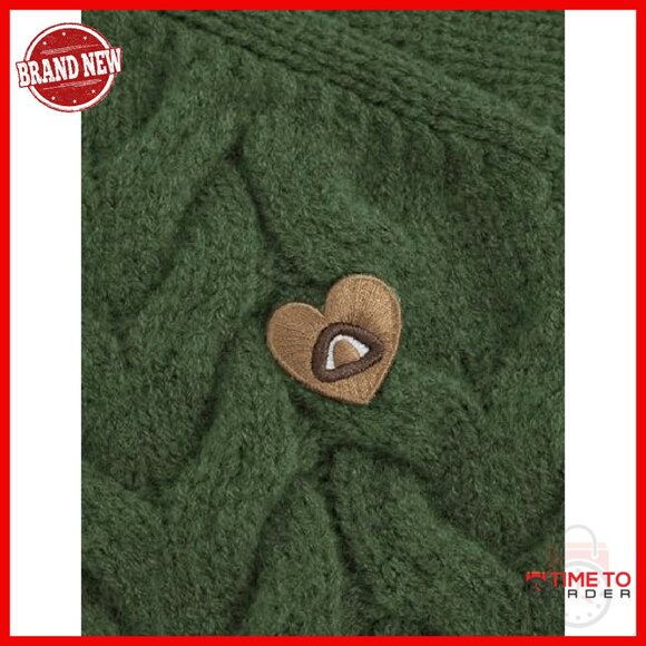 Chunky Cable Knit Oversized Cardigan Sweater Women's Open Front Long Sleeve - Picture 6 of 7